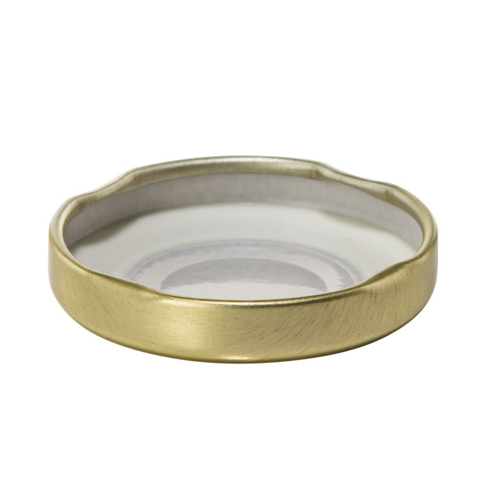 43mm RTO Bright Gold Metal Twist Cap 0.155mm - 100 Lids per box