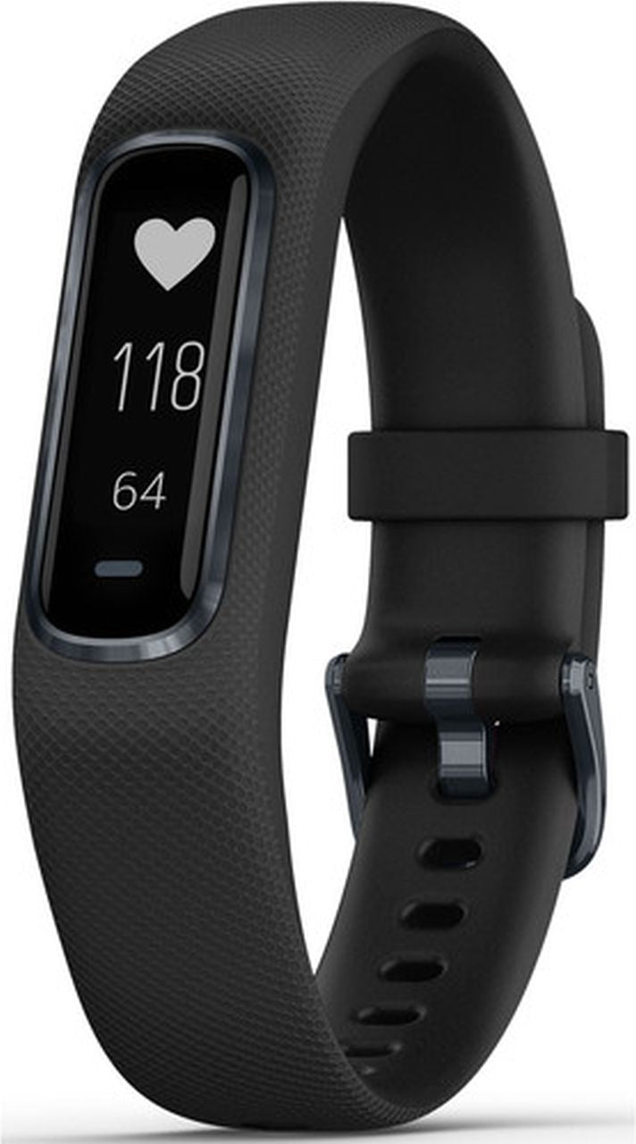 Garmin - Vivosmart 4 Small/Medium Fitness Band - Black with Midnight Hardware