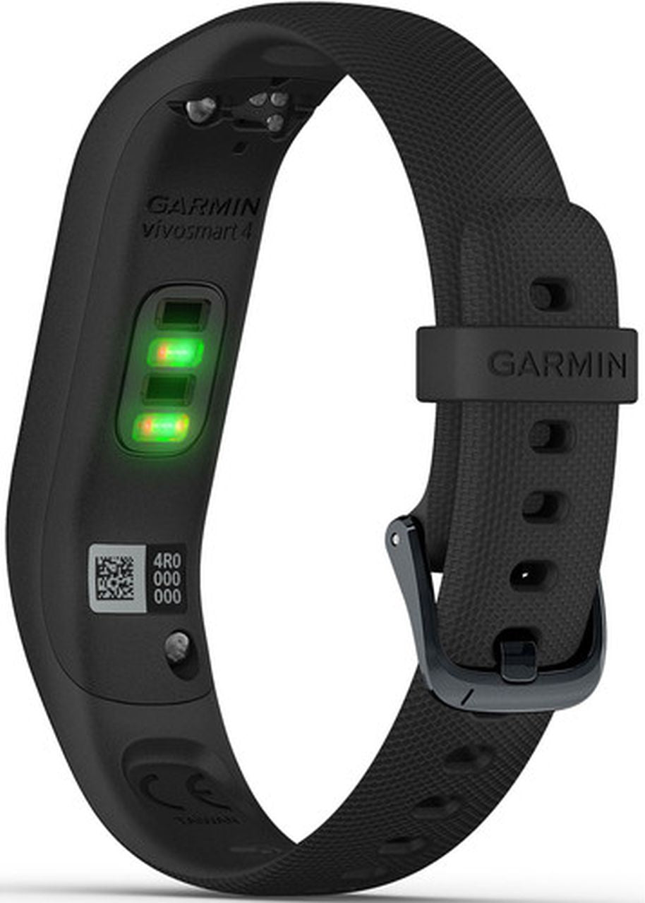Garmin - Vivosmart 4 Small/Medium Fitness Band - Black with Midnight Hardware