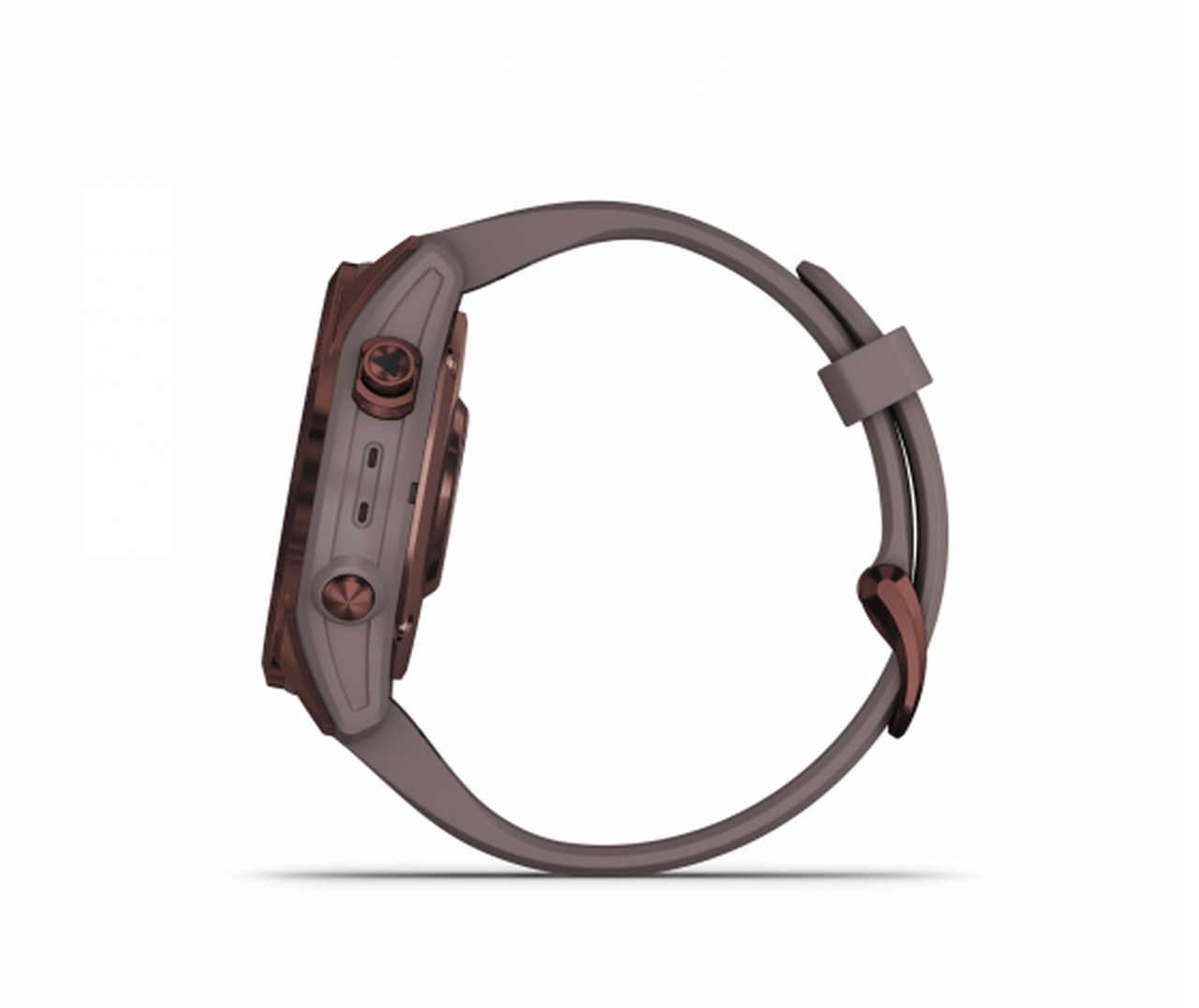 Garmin Fenix 7S Sapphire Solar Watch - Dark Bronze Titanium with Shale Grey Band