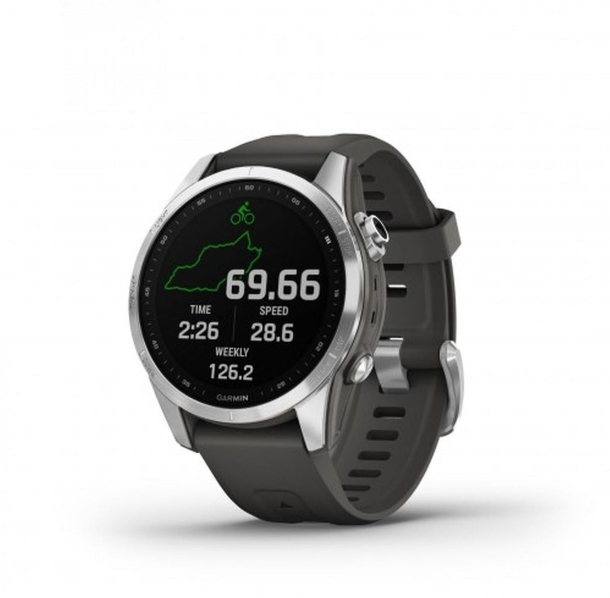 Garmin Fenix 7 Watch - Silver with Graphite Band