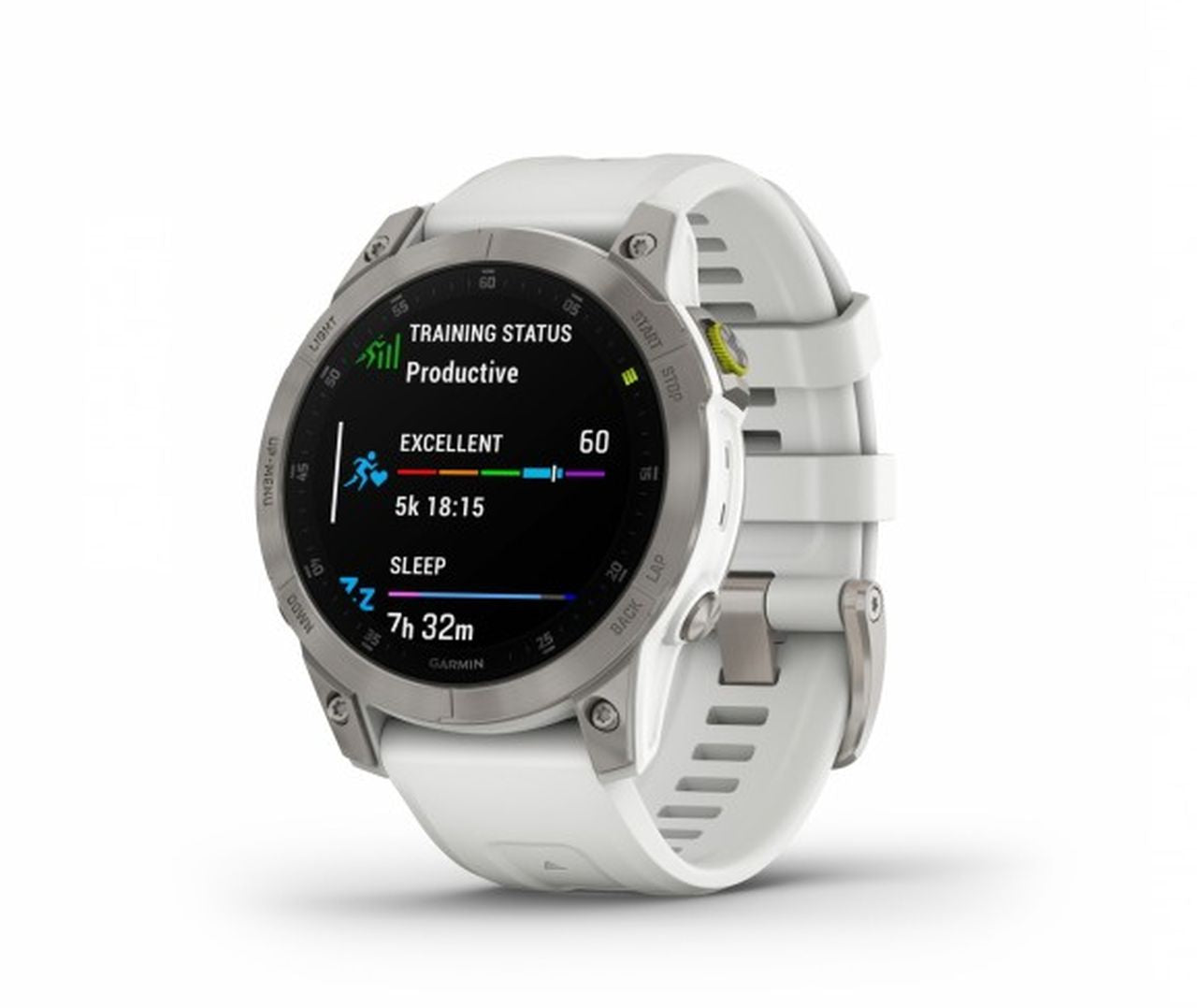 Garmin Epix Gen 2 Watch - Carrera White Titanium with Silicon Band