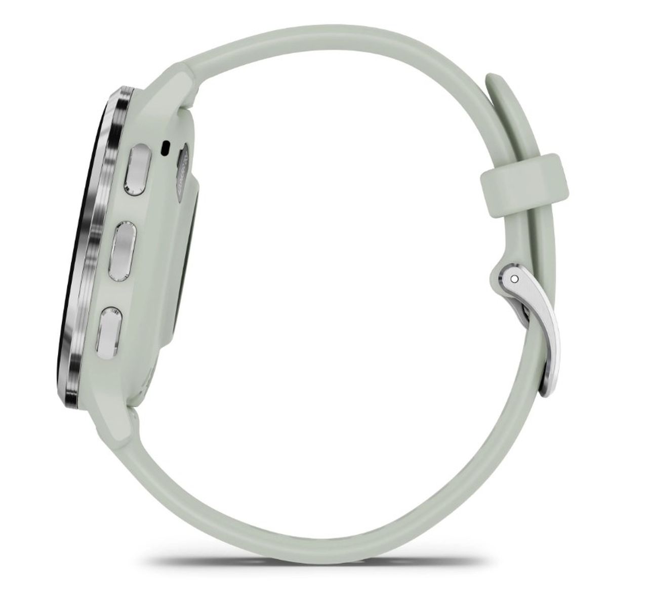 Garmin Venu 3S Sports Watch - Silver Stainless Steel Bezel with Sage Grey Case and Silicone Band