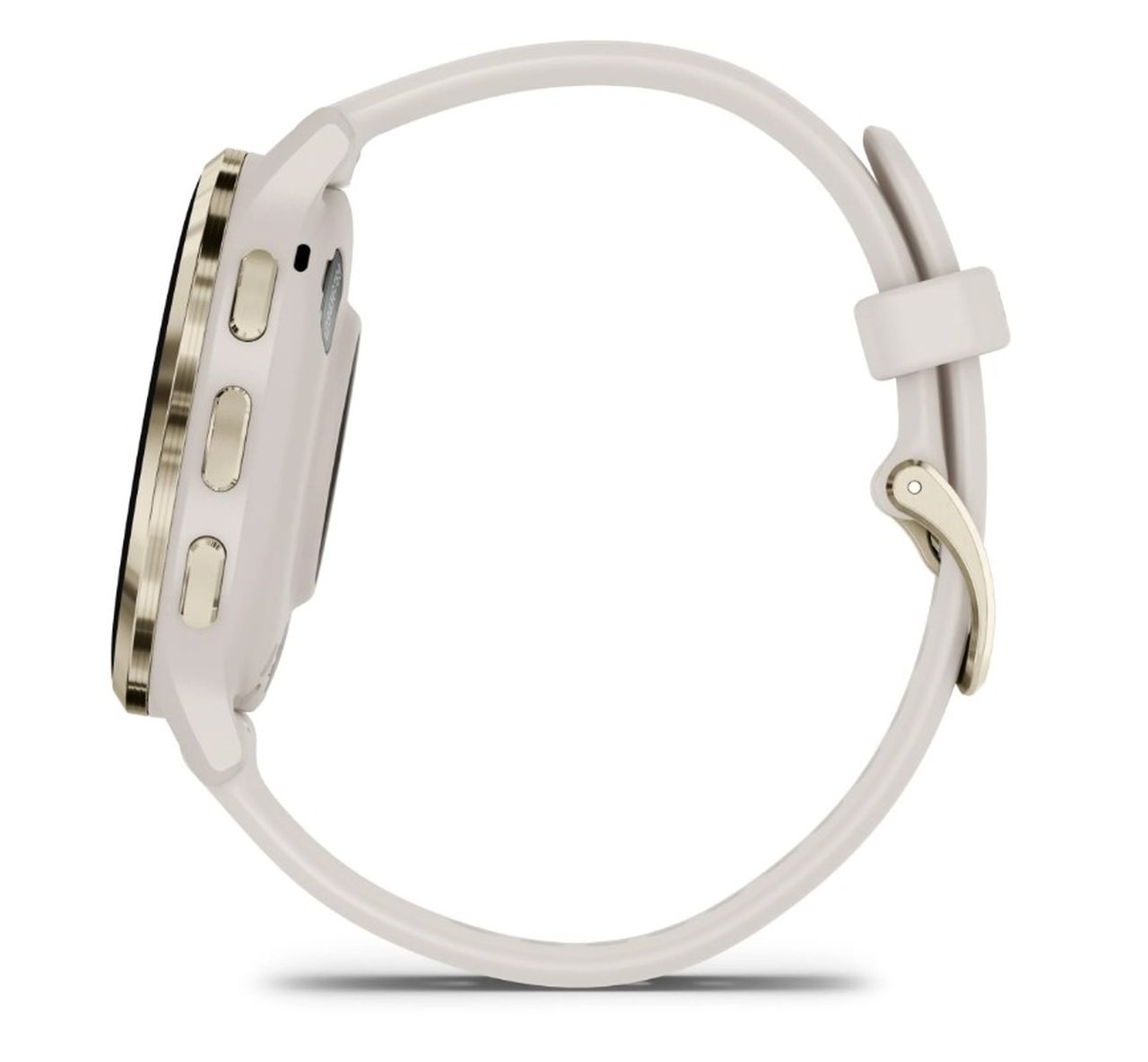 Garmin Venu 3S Sports Watch - Soft Gold Stainless Steel Bezel with Ivory Case and Silicone Band