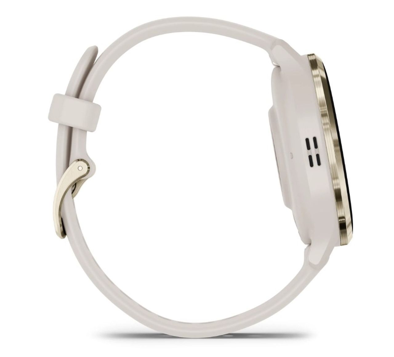Garmin Venu 3S Sports Watch - Soft Gold Stainless Steel Bezel with Ivory Case and Silicone Band