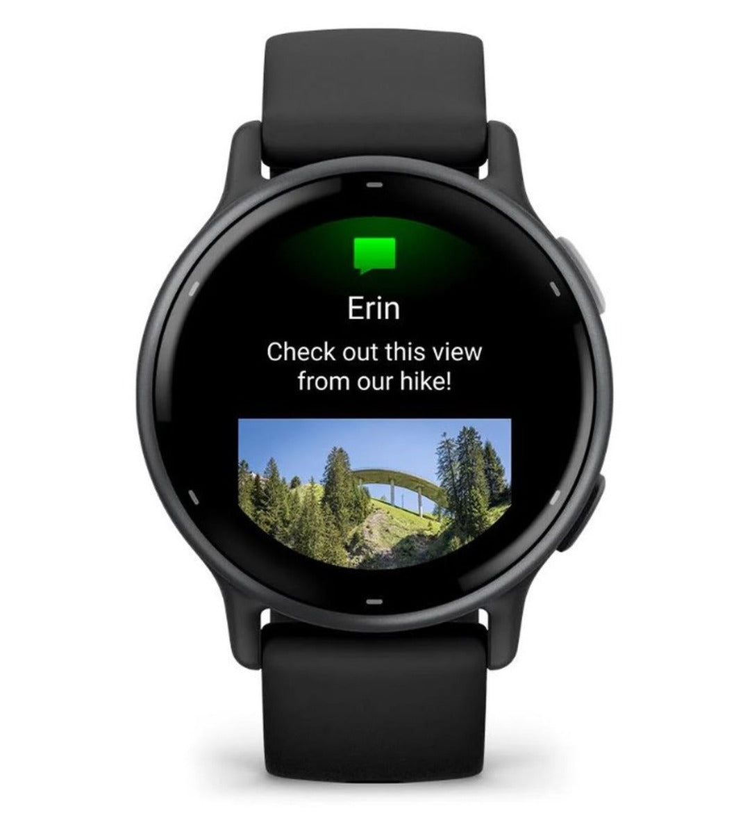 Garmin Vivoactive 5 Smart Watch - Slate Aluminium Bezel with Black Case and Silicone Band
