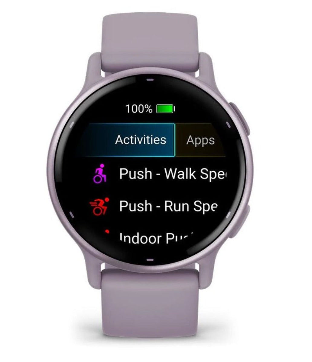 Garmin Vivoactive 5 Smart Watch - Metallic Orchid Bezel with Orchid Case and Silicone Band