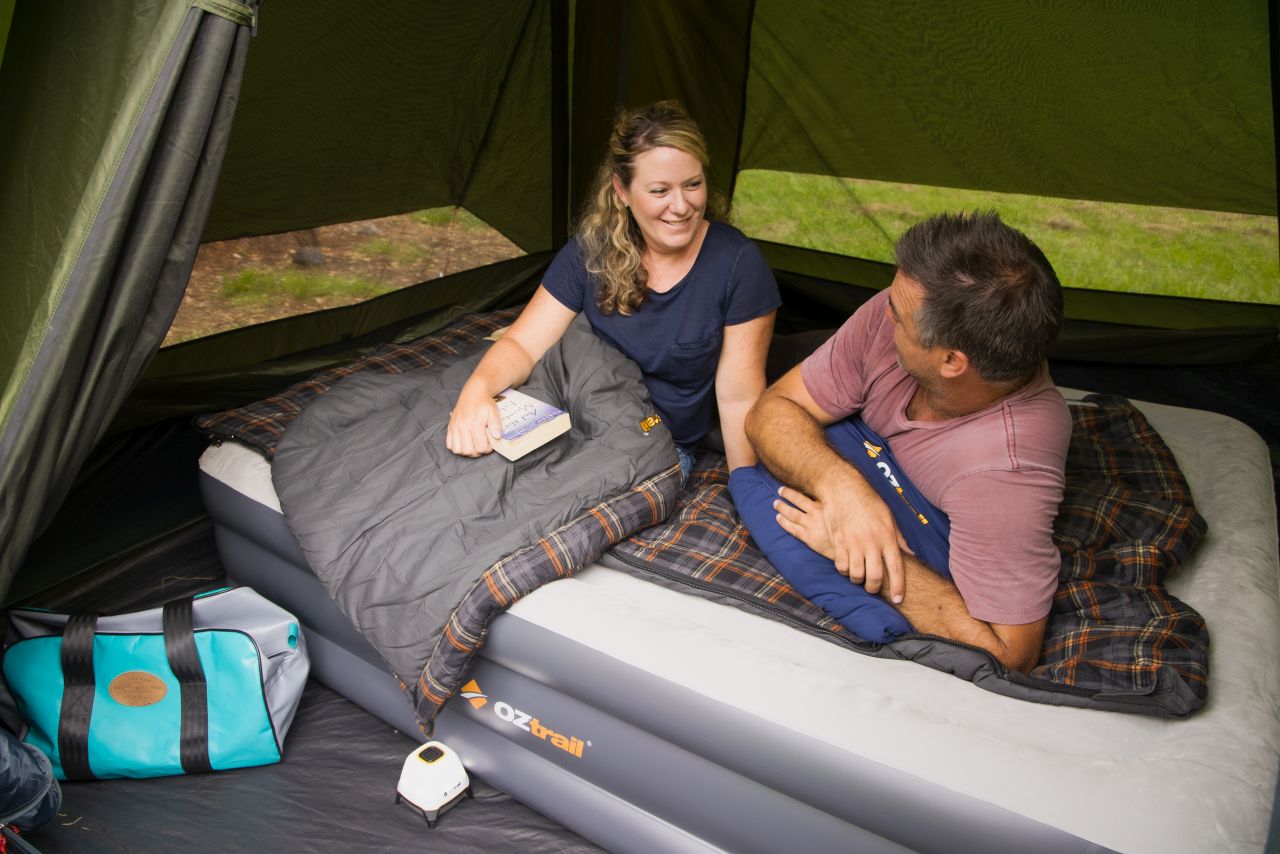 Oztrail - DuoComfort Queen 12V/240V Air Bed