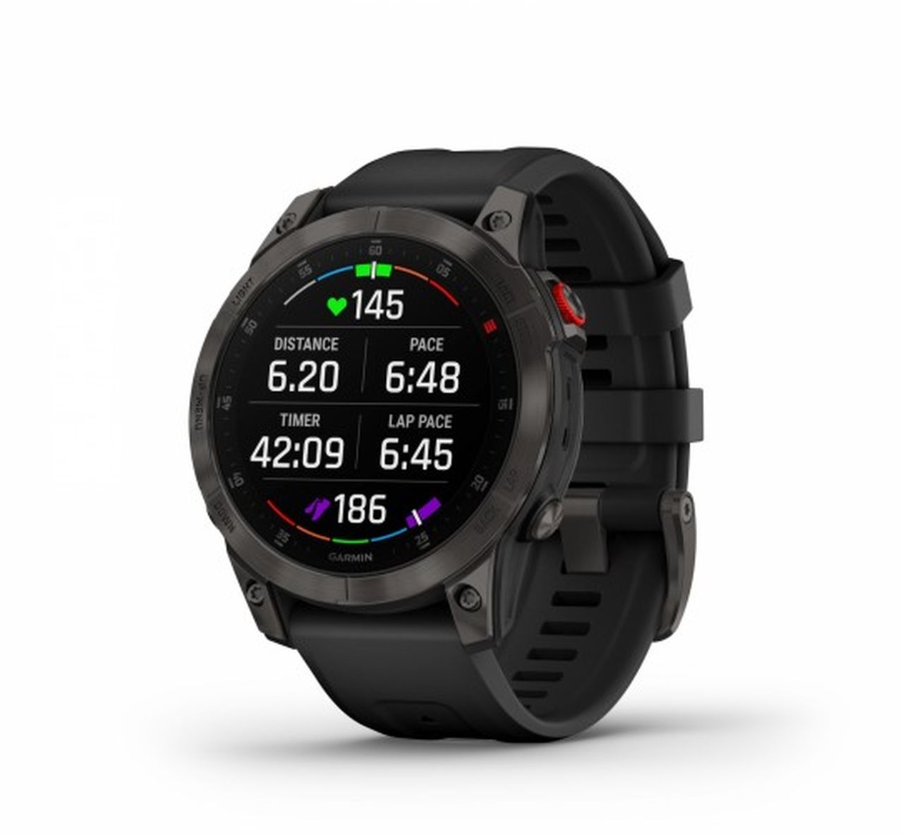Garmin Epix Gen 2 Watch - Carbon Grey DLC Titanium with Silicon Band