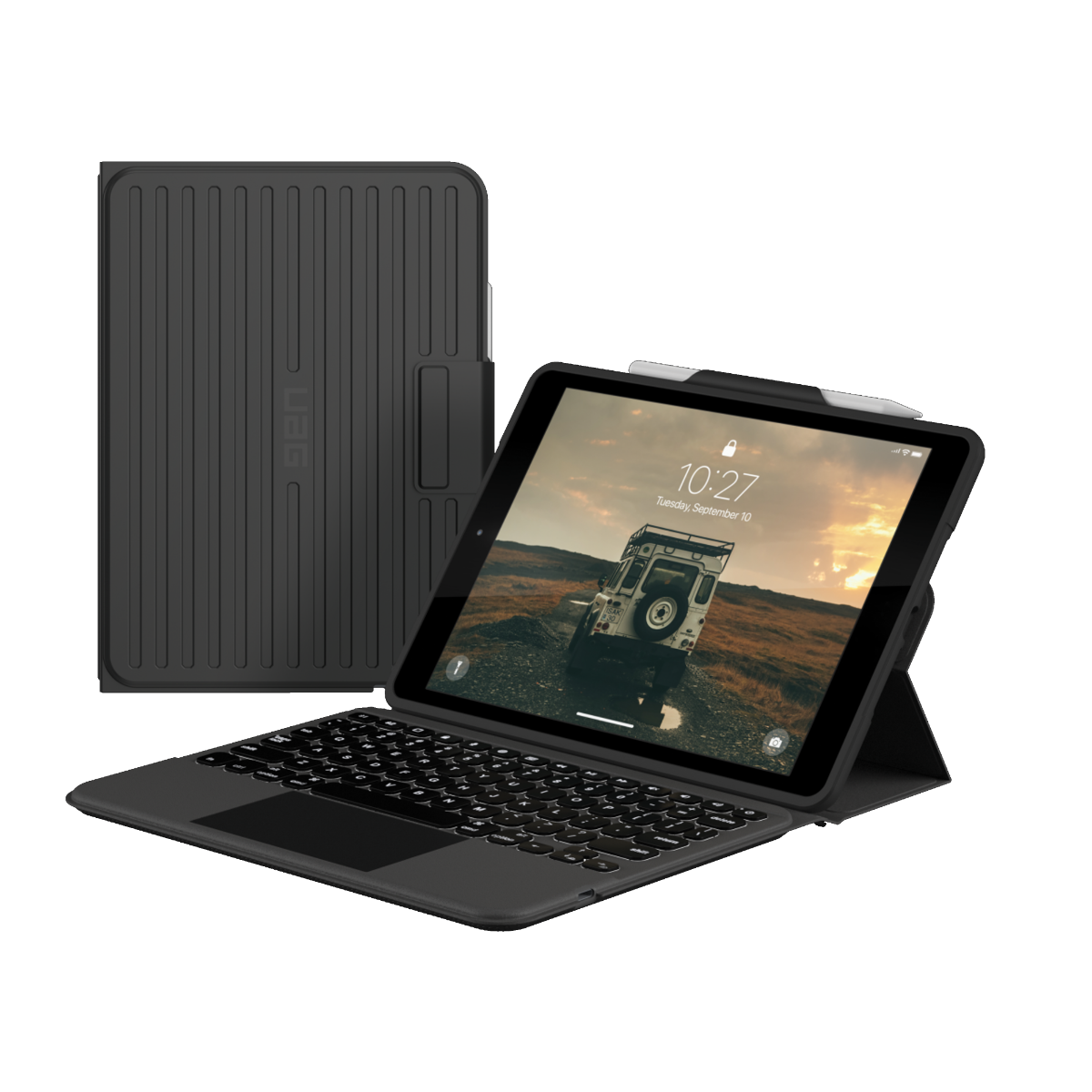 UAG Rugged Keyboard Case for iPad 10.2" Gen 7/8/9 - Black