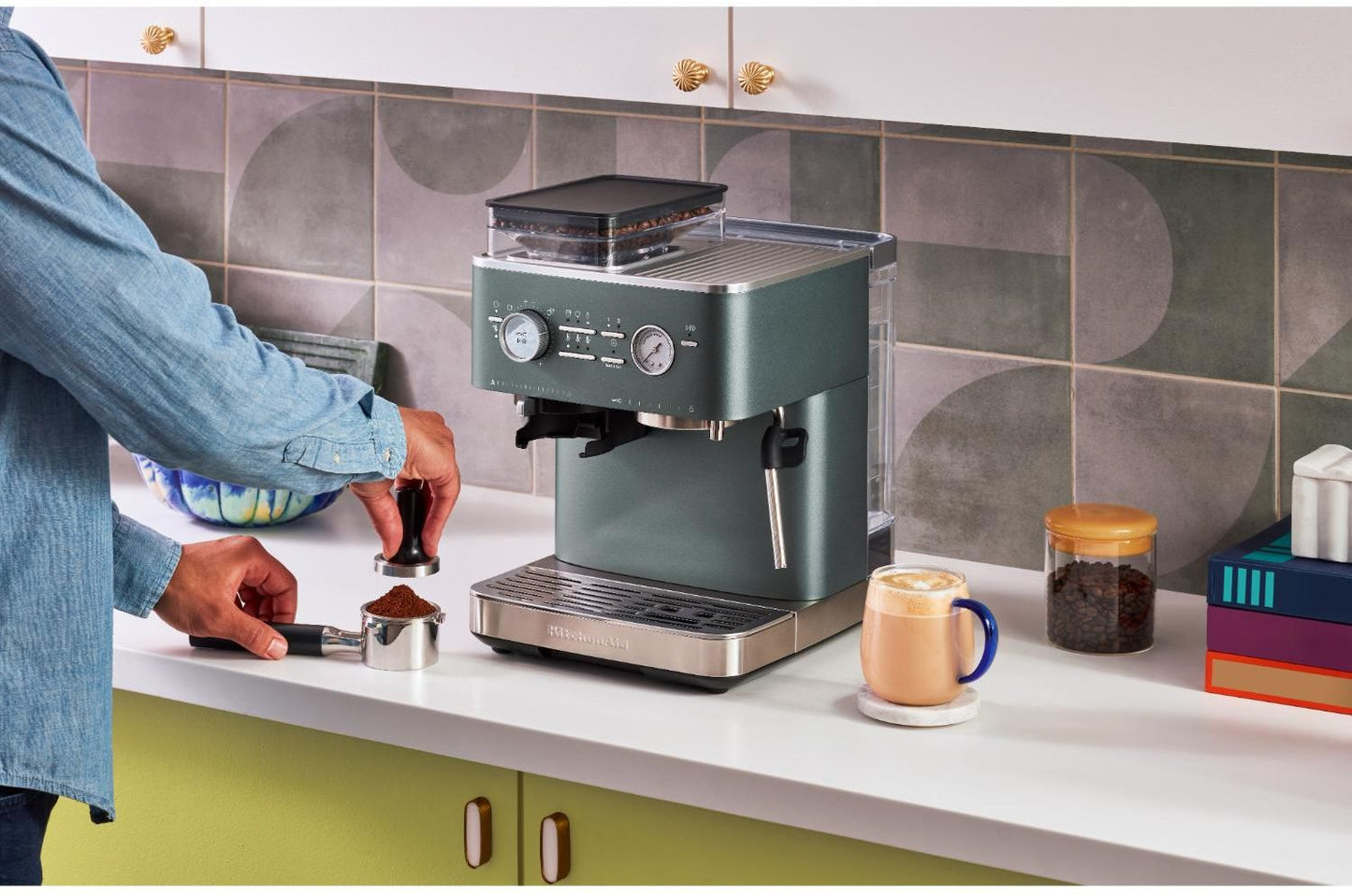 KitchenAid - Semi Auto Espresso Machine - Juniper