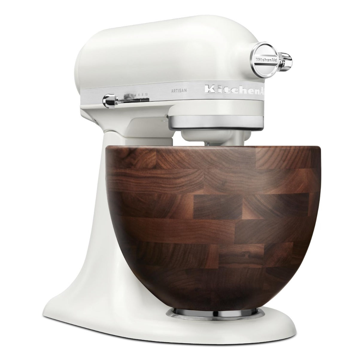 KitchenAid - KSM156 Stand Mixer with Walnut Wood Bowl