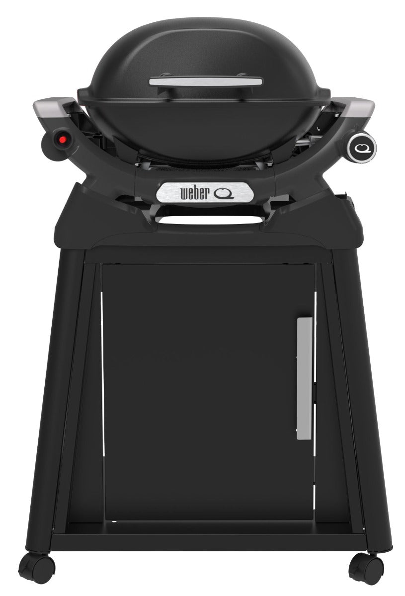 Weber - Baby Q1000N LP BBQ and Premium Cart - Midnight Black