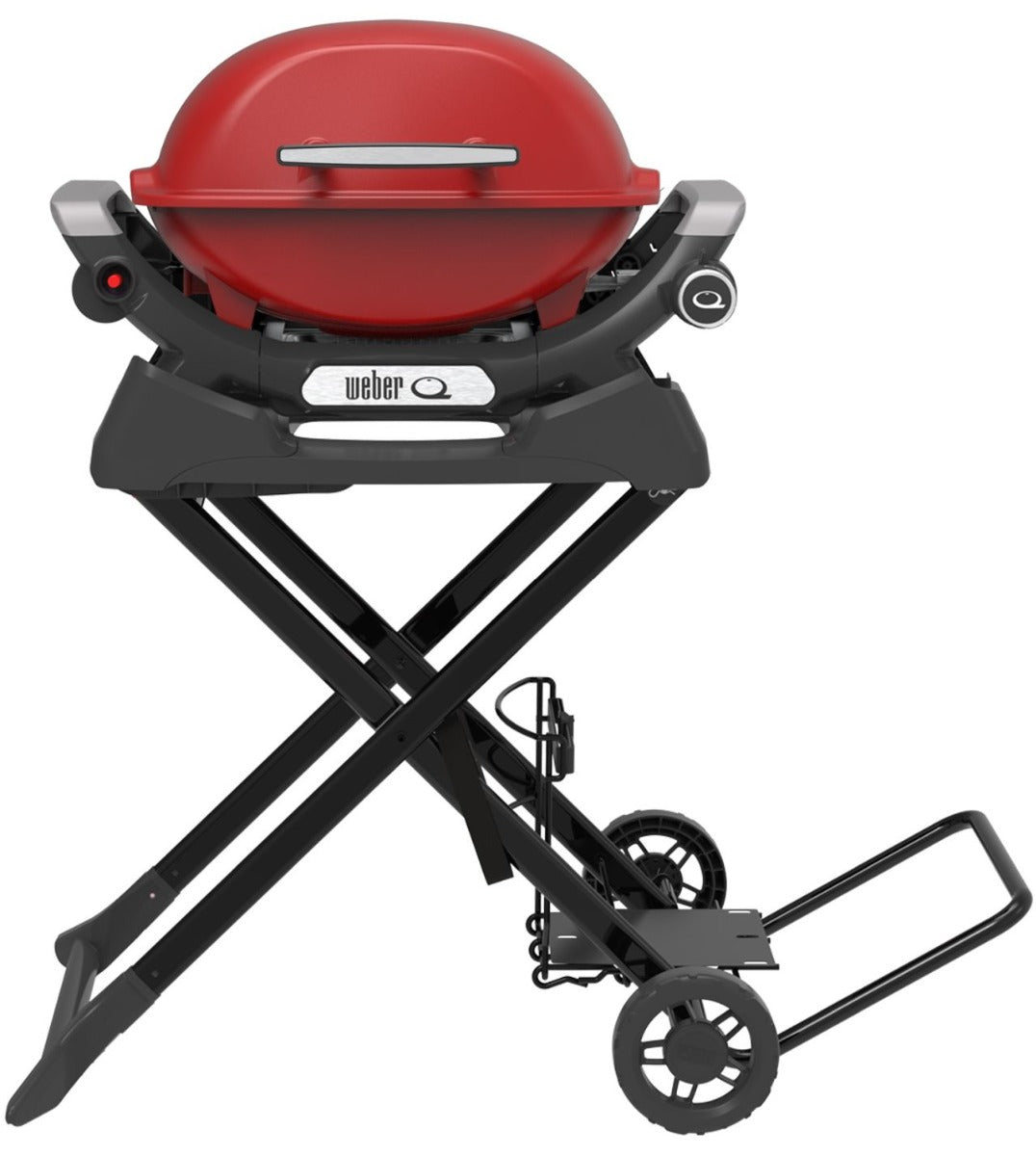 Weber - Baby Q1000N LP BBQ and Portable Cart - Flame Red