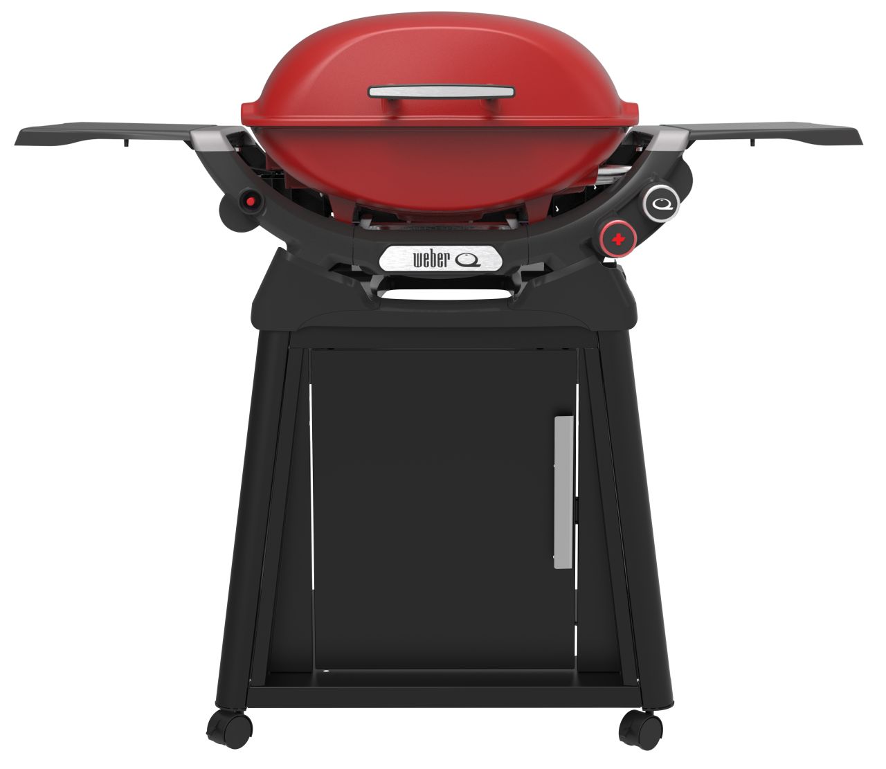 Weber - Q2600N+ LP BBQ and Premium Cart - Flame Red