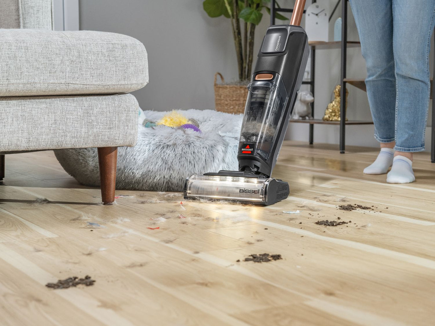 Bissell - CrossWave OmniFind Cordless Professional Vacuum & Mop