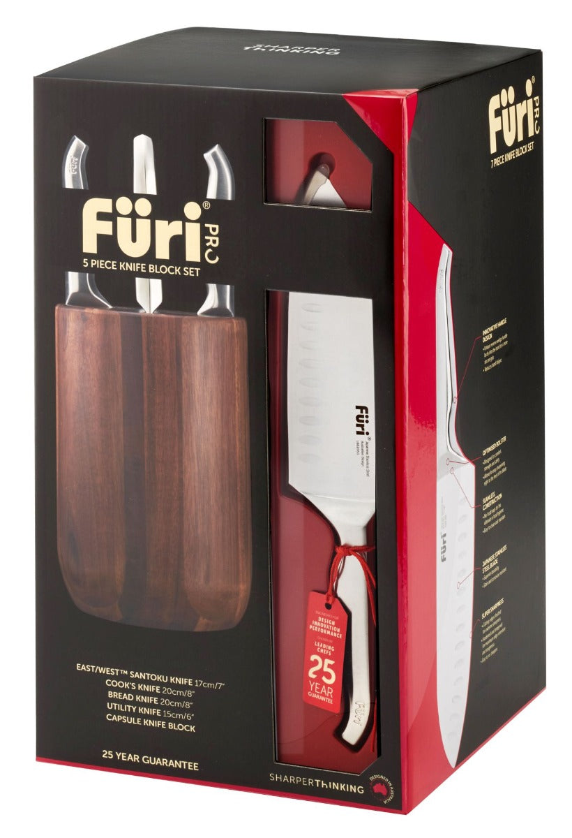Furi - Pro Capsule Knife Block Set 5 Piece