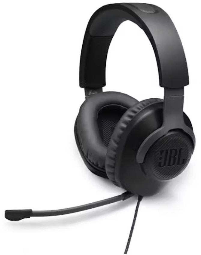 JBL - Quantum 100 Gaming Over Ear Headphones - Black