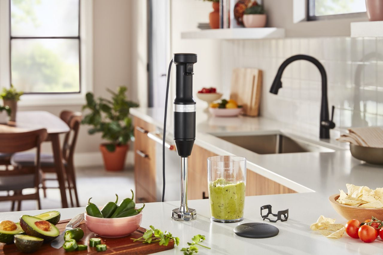 KitchenAid - Corded Hand Blender - Matte Black