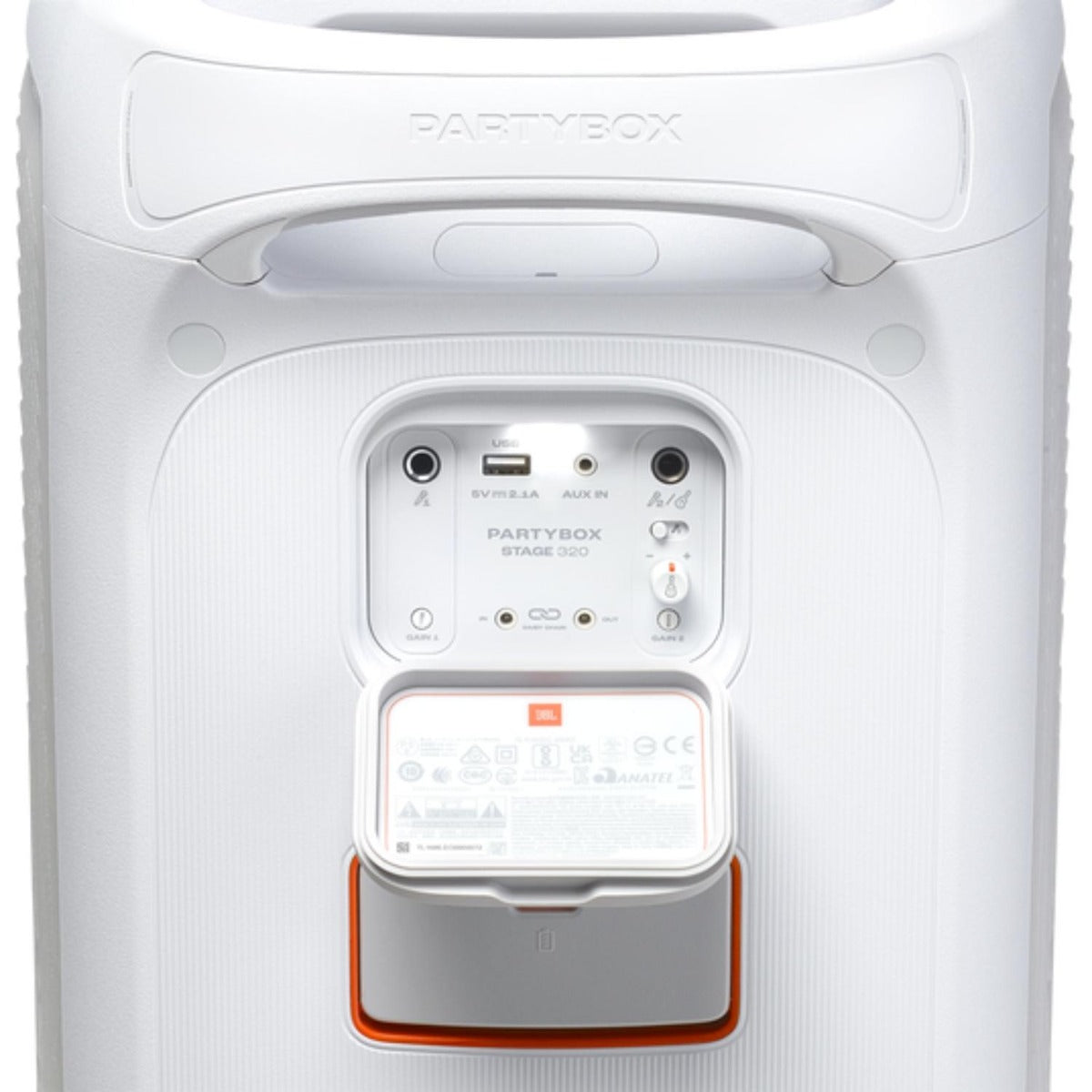 JBL - PartyBox Stage 320 Portable Speaker - White