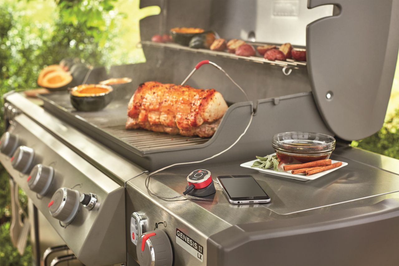 Weber - iGrill Mini Bluetooth Thermometer - Black/Red