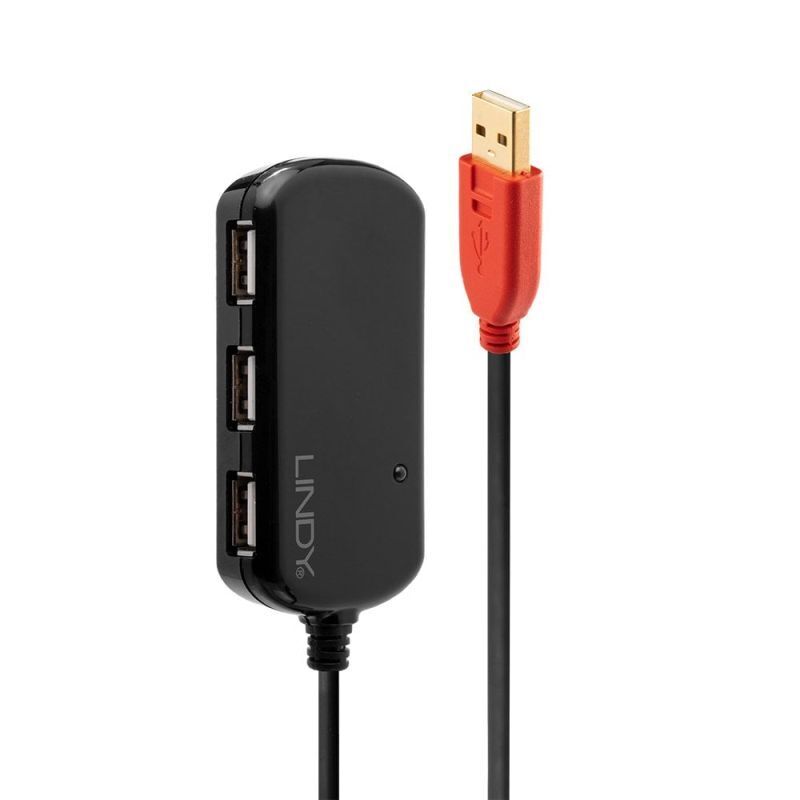 Lindy 12m USB2 Ext Pro 4P Hub - Wholesales Supply