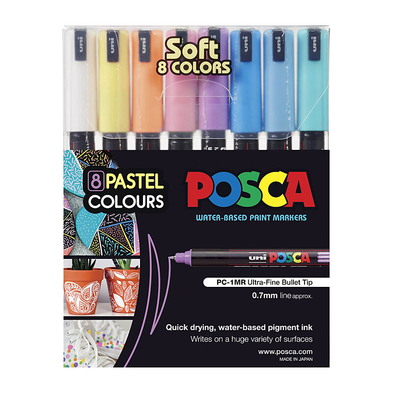 Posca PC-1MR Soft Col Asst Pk8 - Wholesales Supply