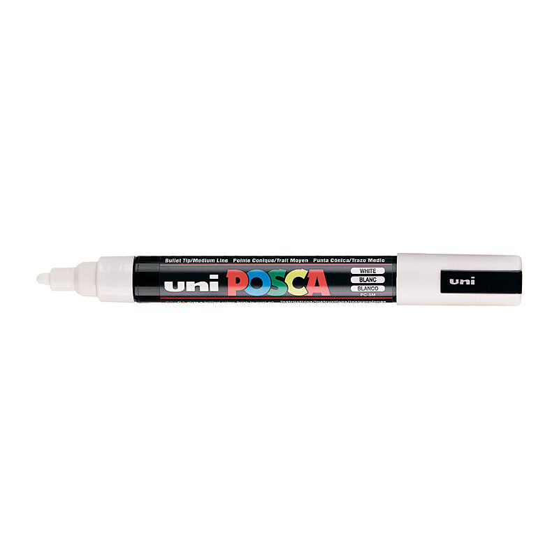 Posca PC-5M Med Blt Paint Wht - Wholesales Supply