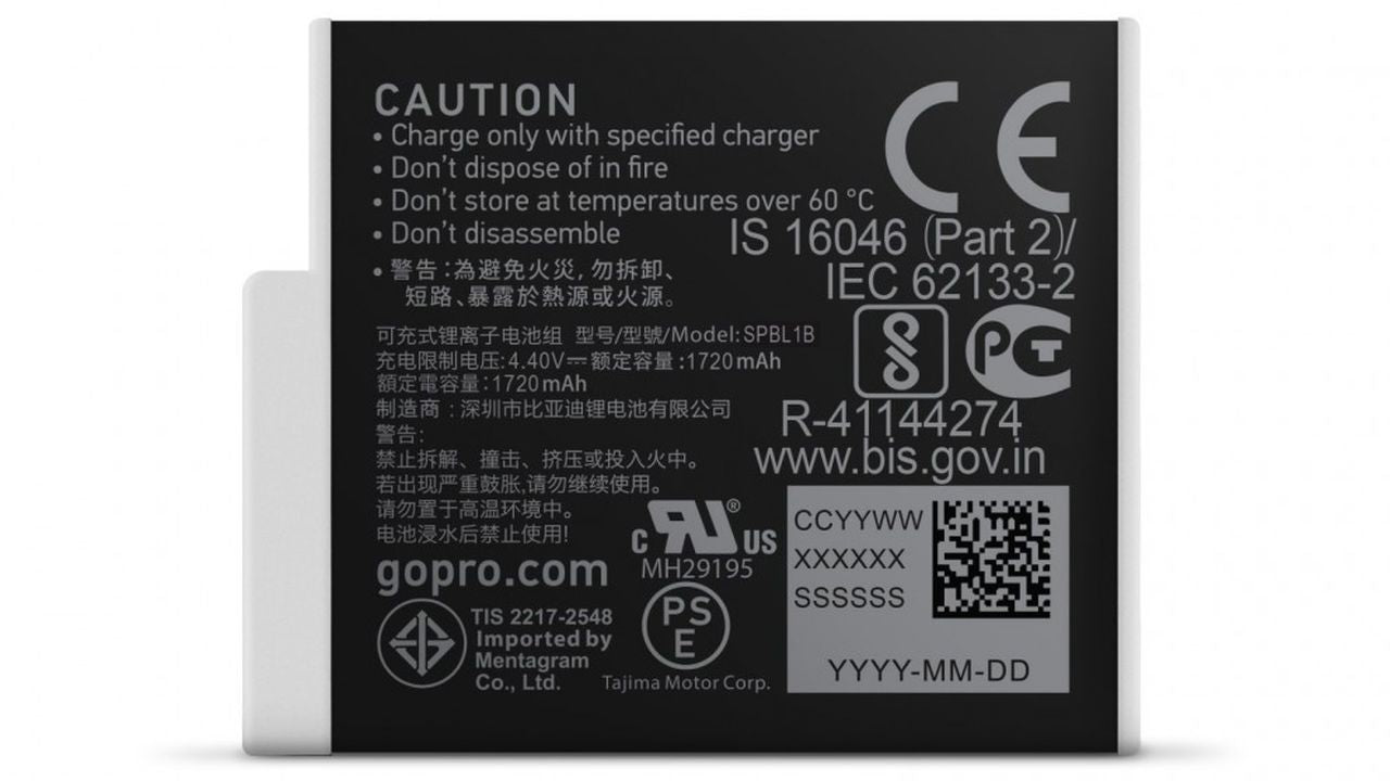 GoPro Hero 10/9 Enduro Battery