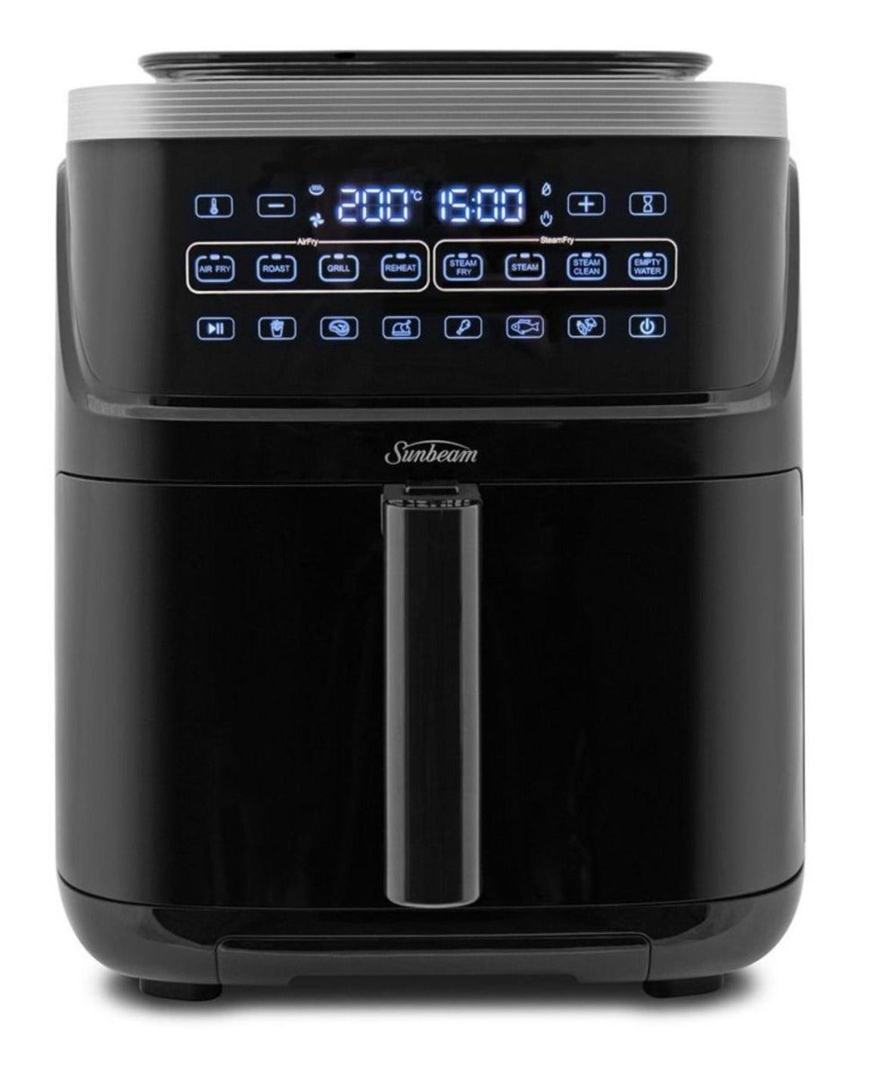 Sunbeam - 7L Steam Air Fryer - Black