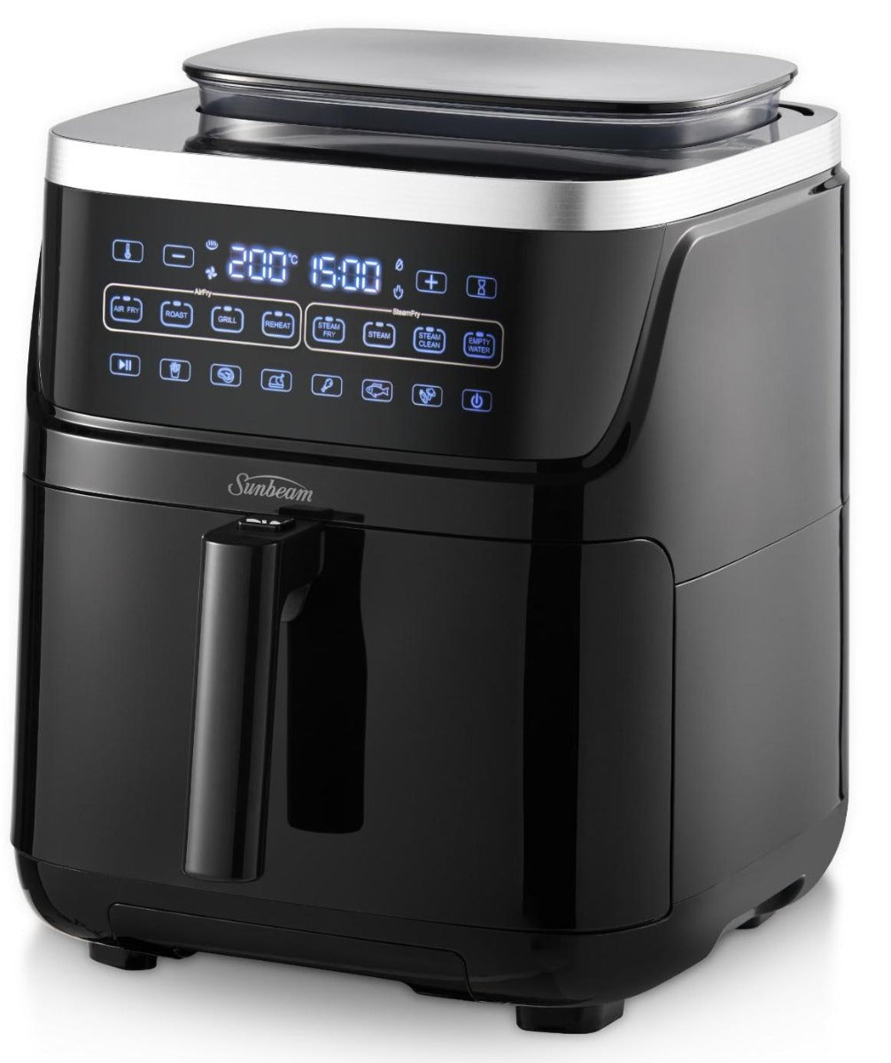 Sunbeam - 7L Steam Air Fryer - Black
