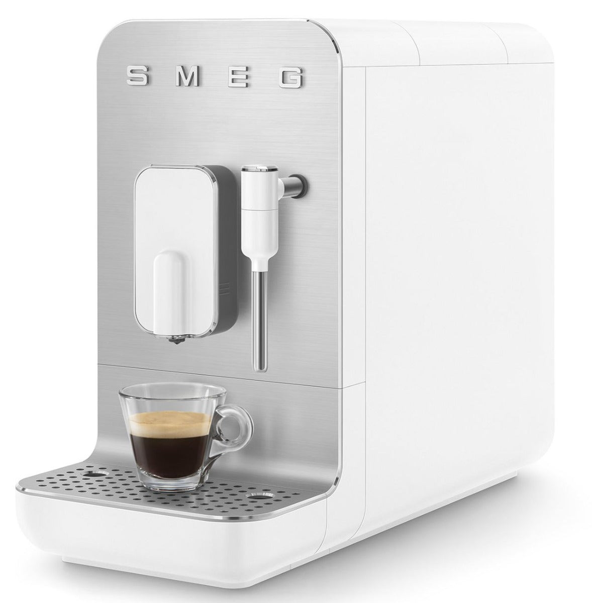 Smeg - Bean to Cup Coffee Machine with Steam Wand - White Matt