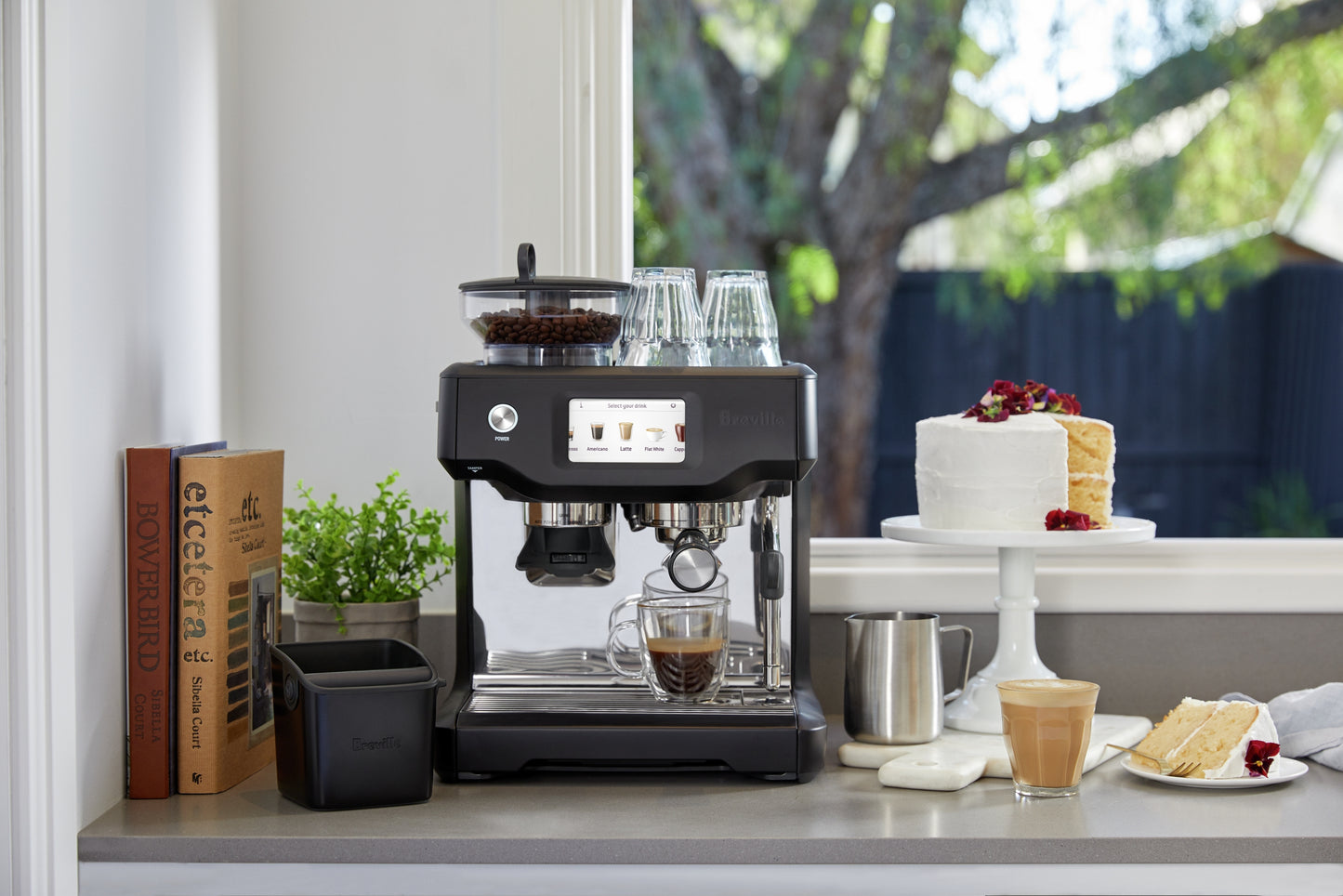 Breville - the Barista Touch Coffee Machine - Black Truffle