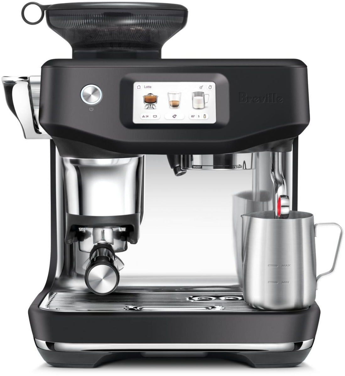 Breville - the Barista Touch Impress Coffee Machine - Black Truffle