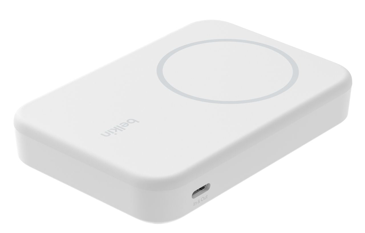 Belkin - Magnetic Power Bank Qi2 15W 8K - White