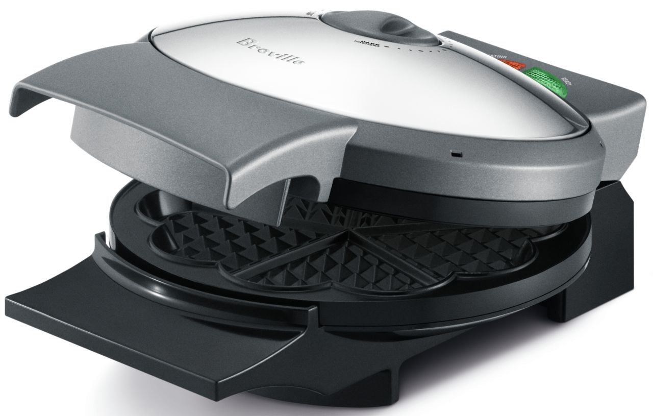 Breville - The Crisp Control Waffle Maker - Stainless Steel