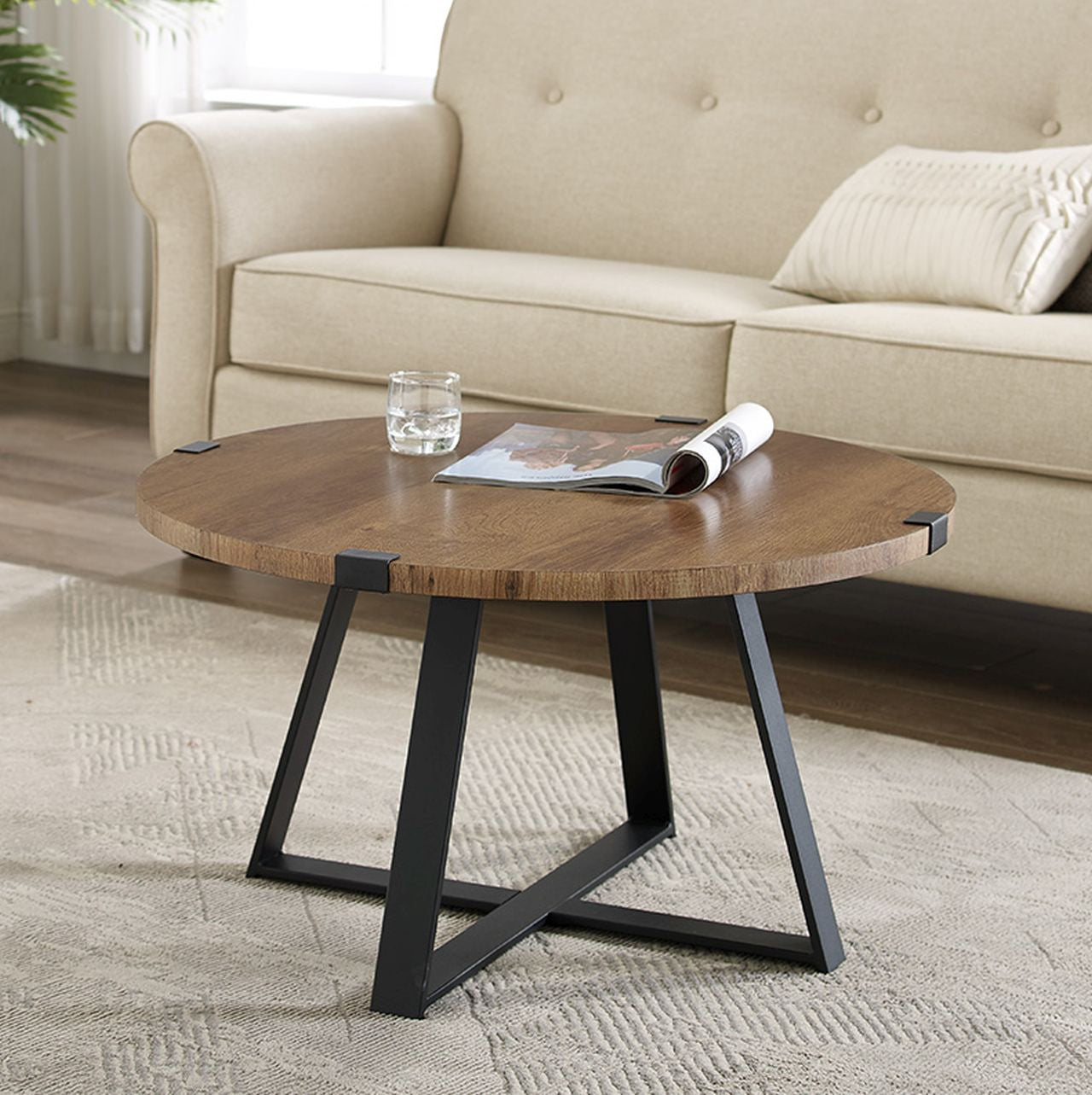 Criterion Capri 77cm Coffee Table - Dark Oak