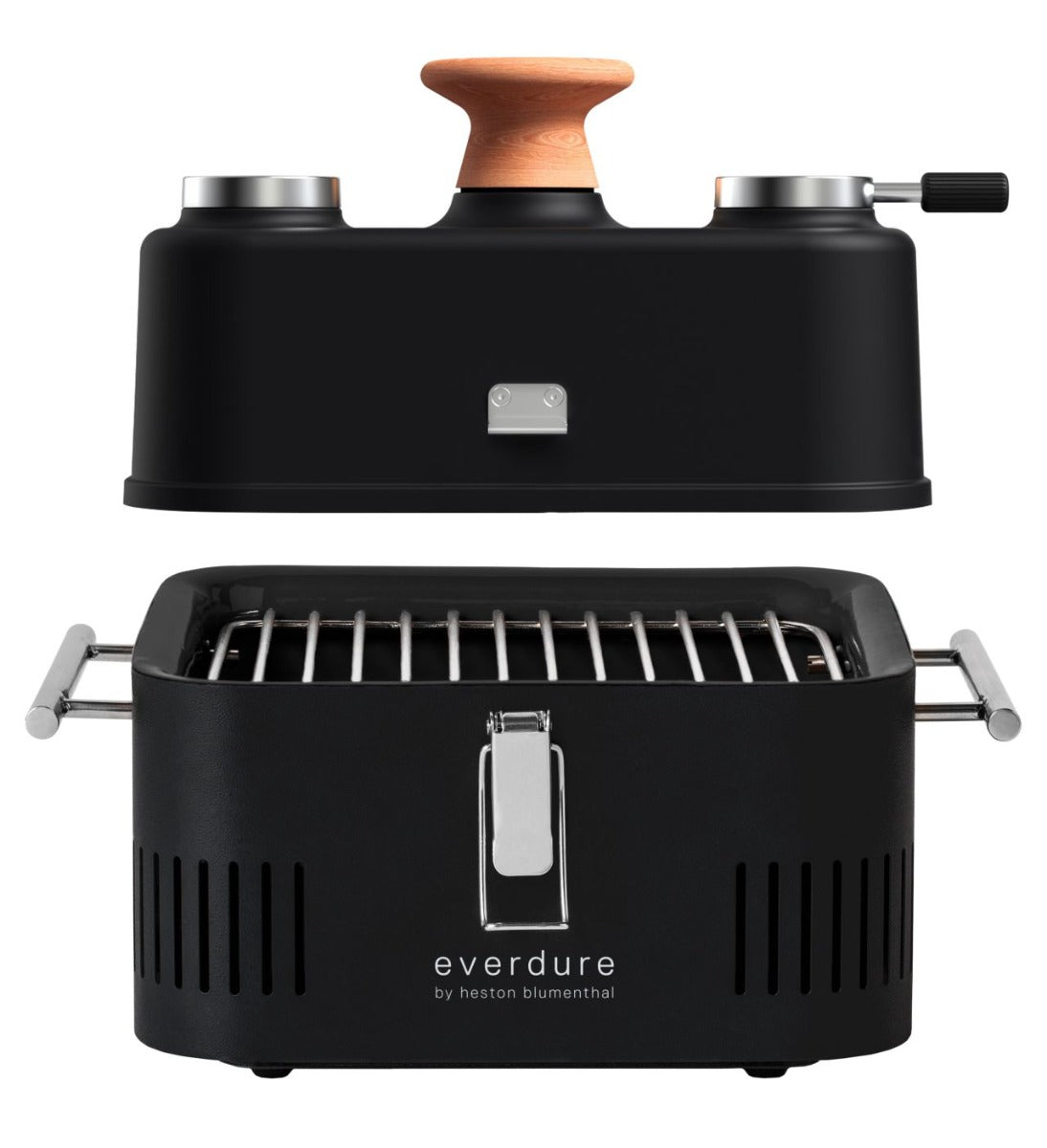 Everdure by Heston Blumenthal - CUBE 360 Portable Charcoal BBQ with Roasting Hood