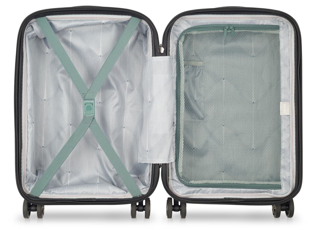 Delsey - 55cm Shadow 5.0 4Dbl Wheel Expand Trolley Case - Green