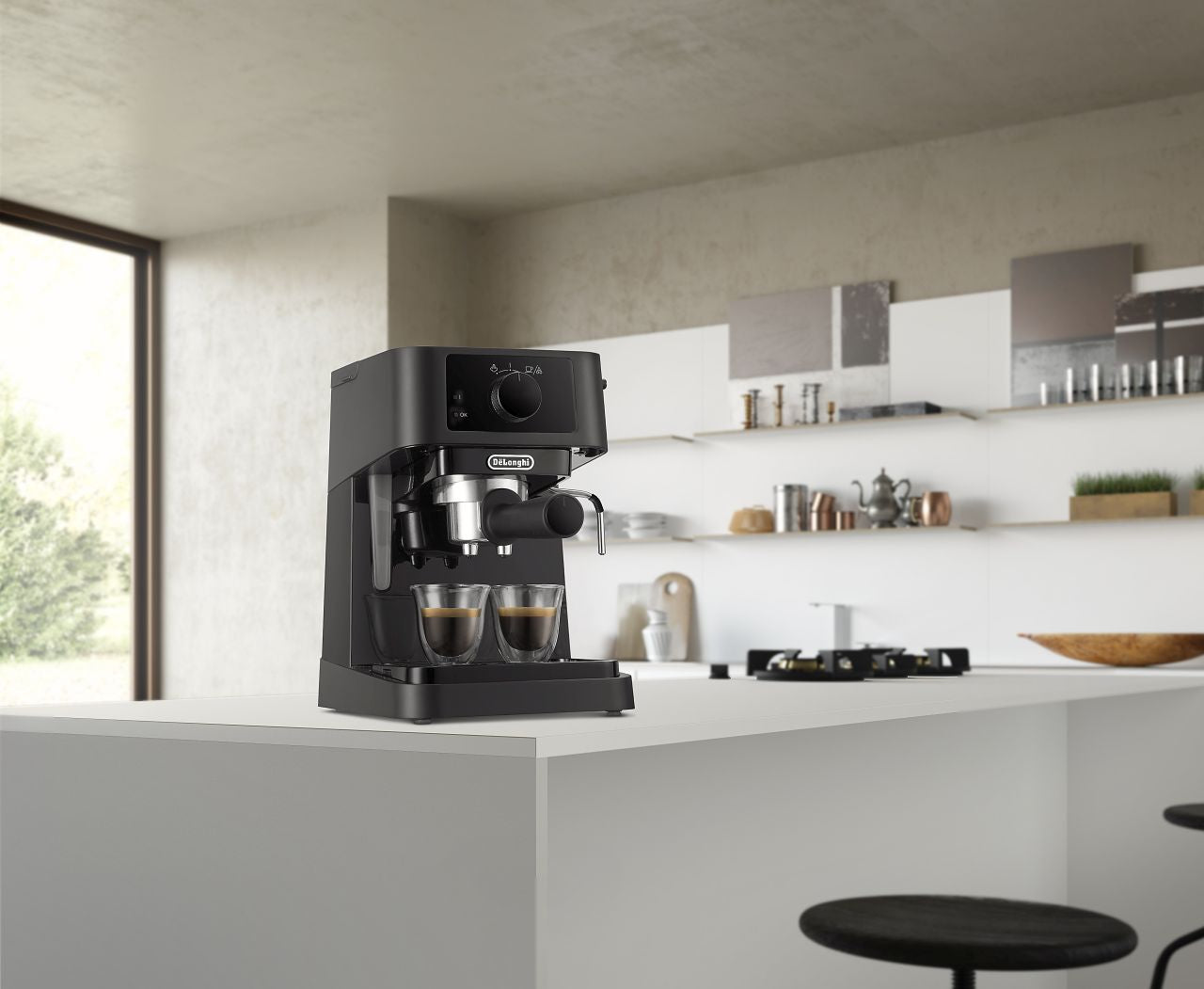 Delonghi - Stilosa Manual Espresso Machine - Black
