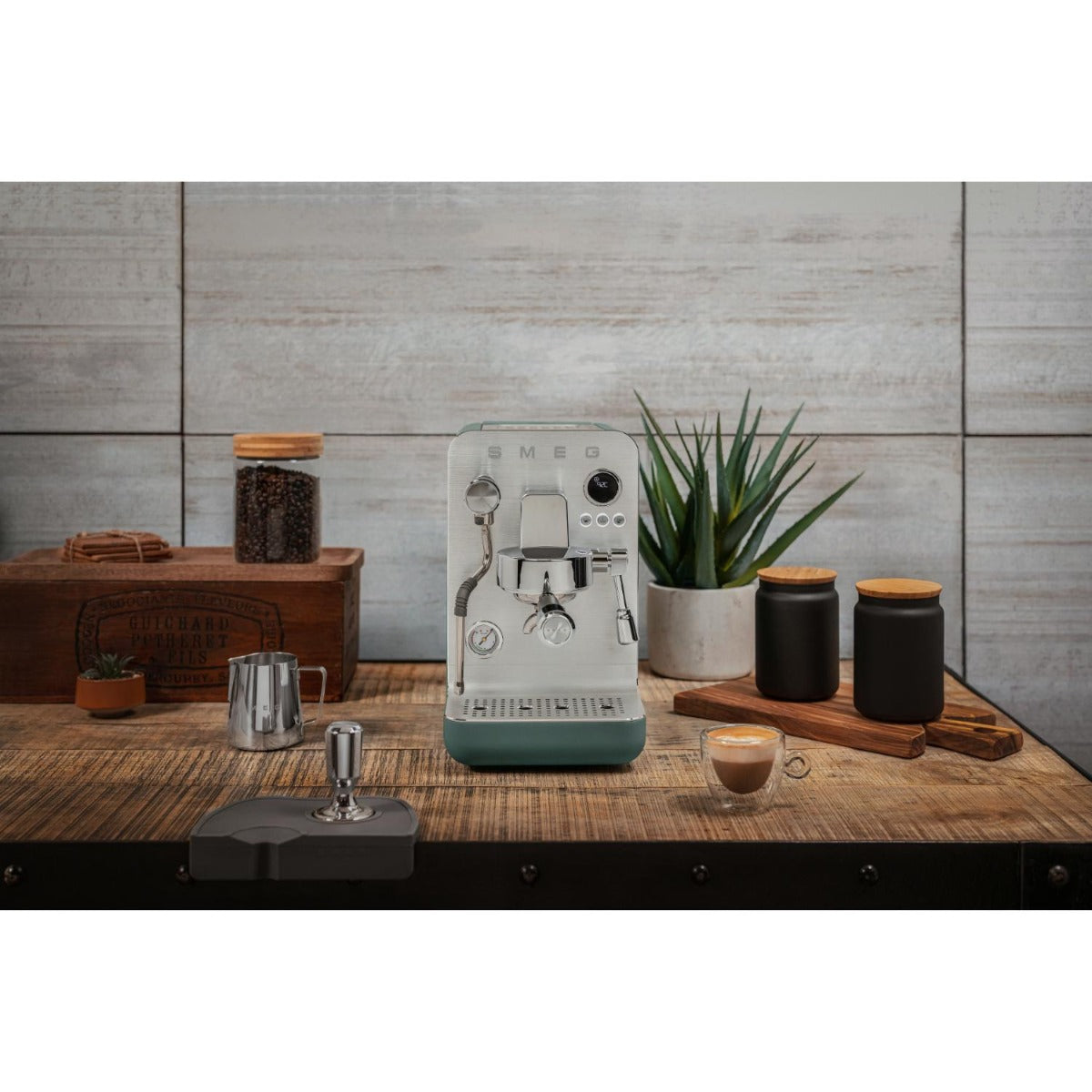 Smeg - Minipro Coffee Machine - Emerald Green