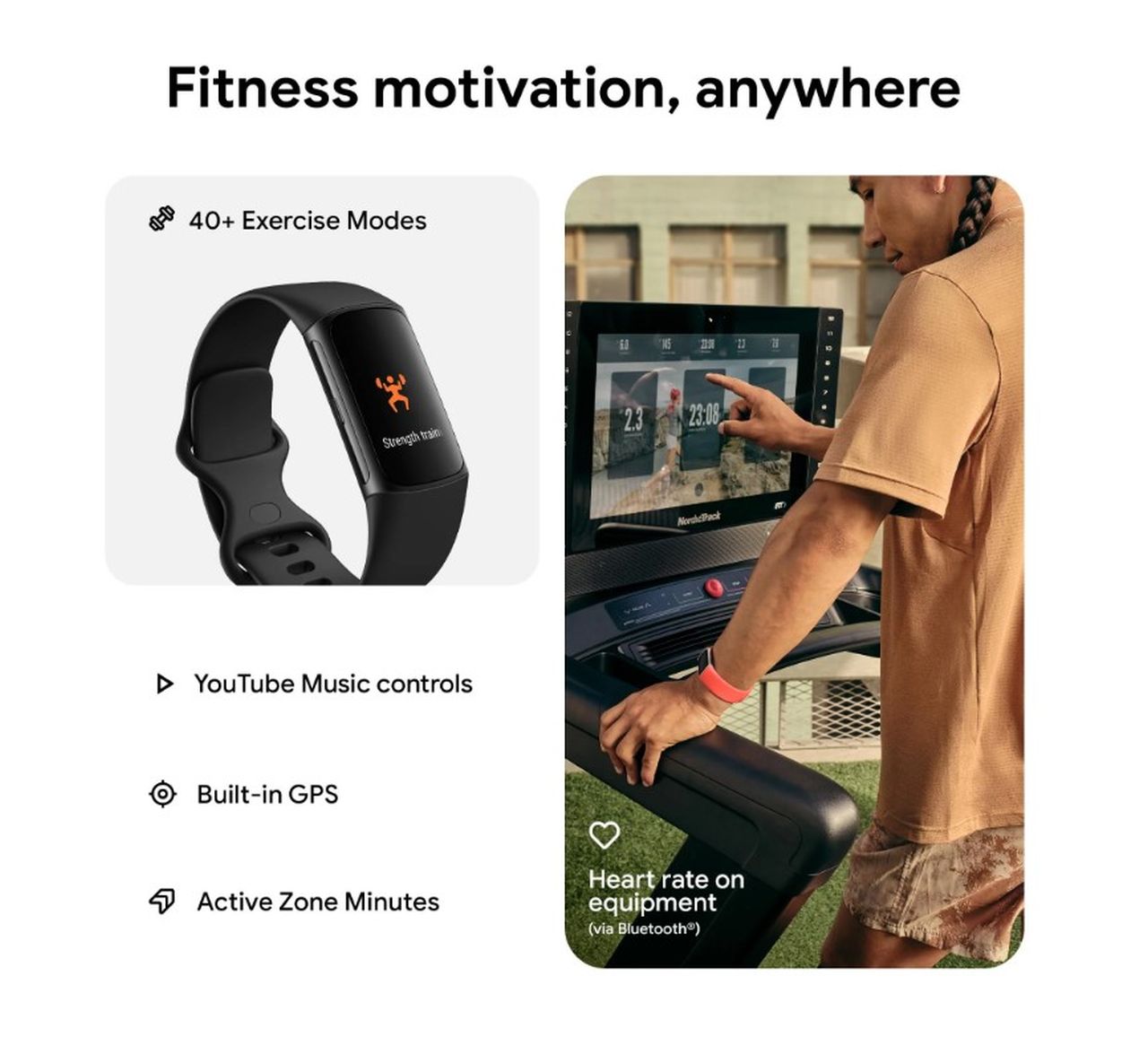 FitBit Charge 6 Fitness Tracker - Black/Obsidian