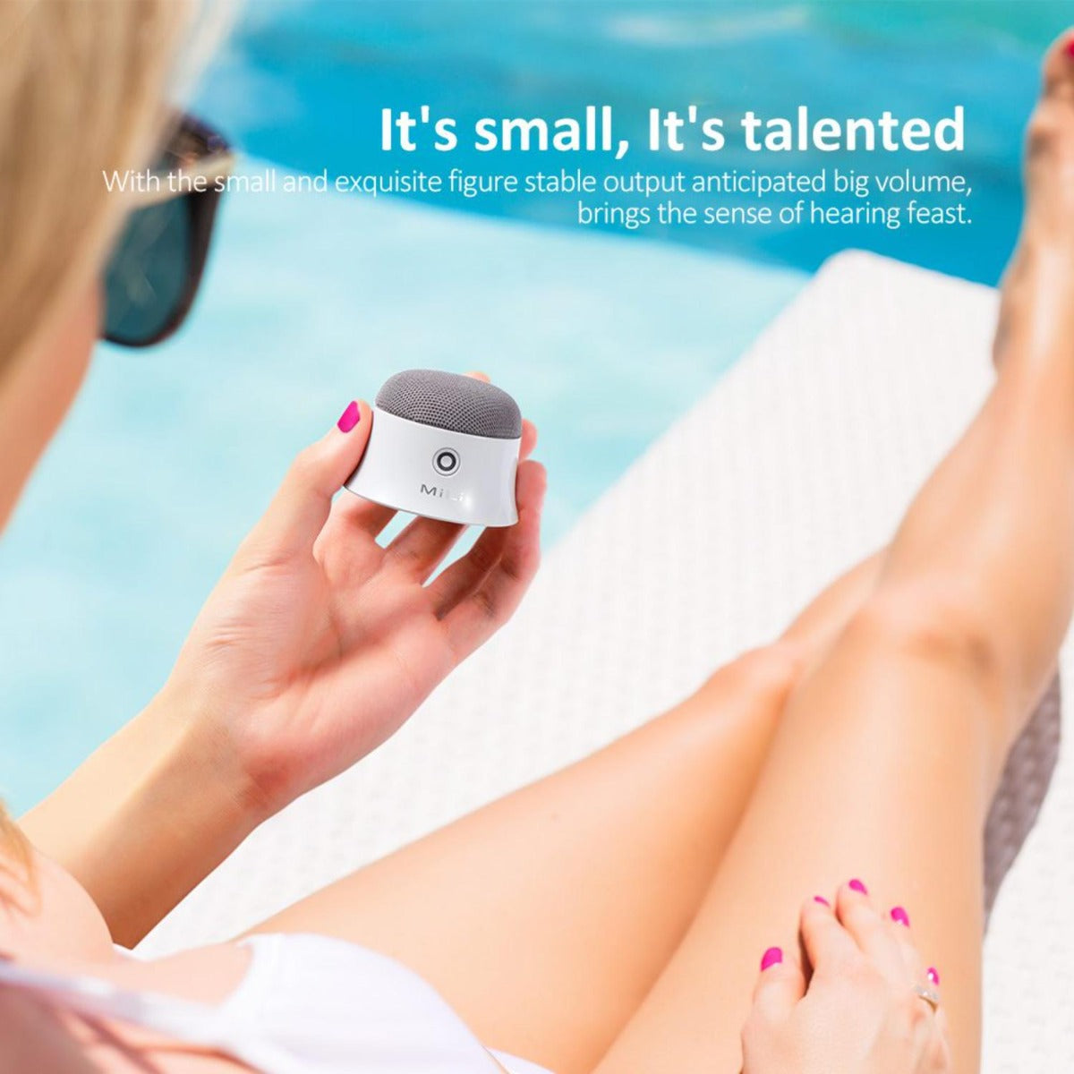 Mili - Mag-SoundMate Mini MagSafe Bluetooth Speaker - White