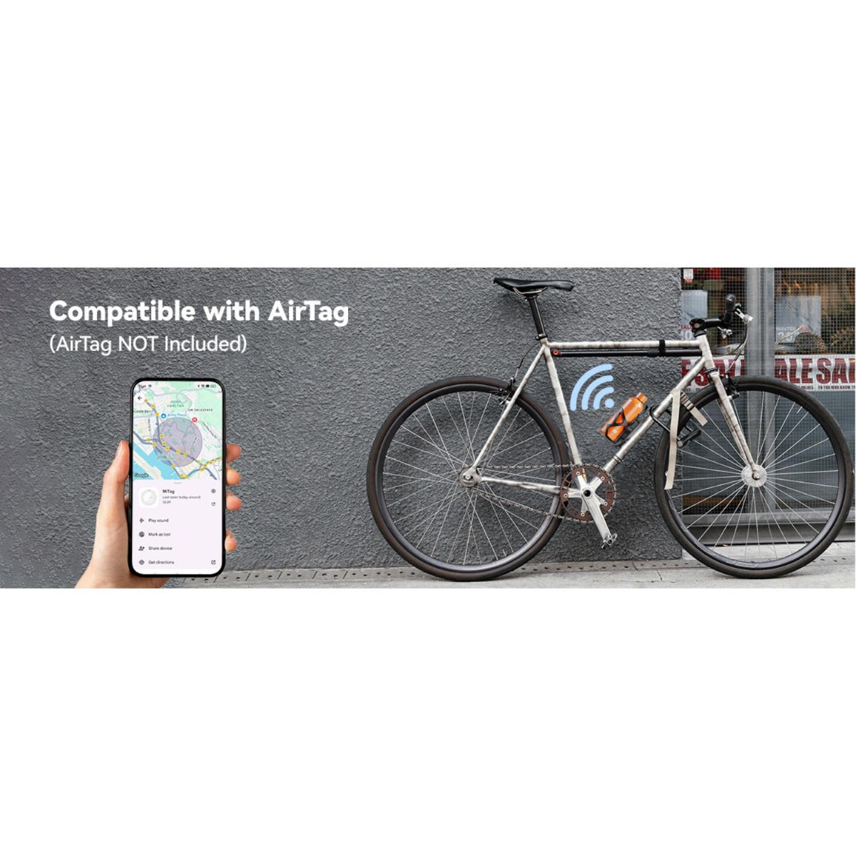Mili - MiTag Bicycle Bottle Holder - Black