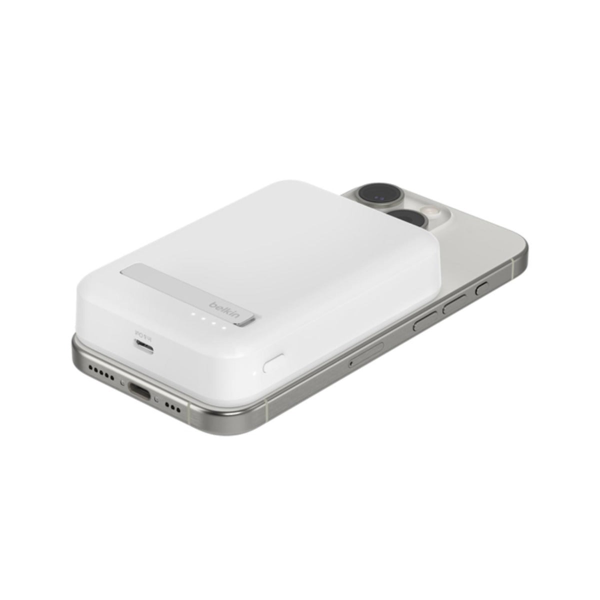 Belkin - Magnetic Power Bank Qi2 15W 10K - White - Wholesales Supply