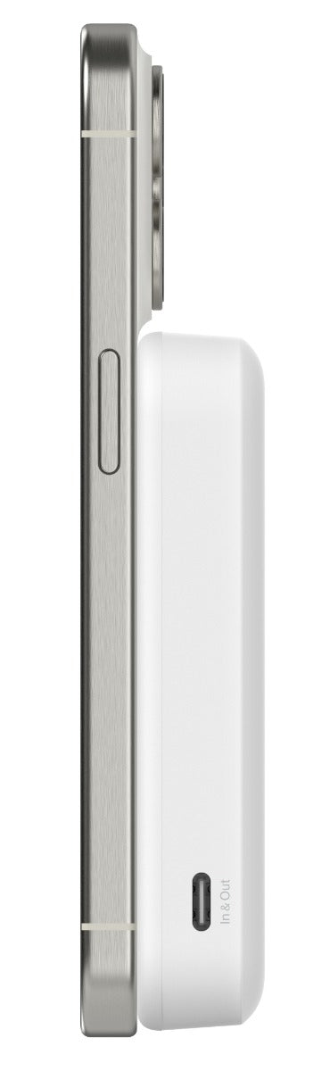 Belkin - Magnetic Power Bank Qi2 15W 8K - White - Wholesales Supply