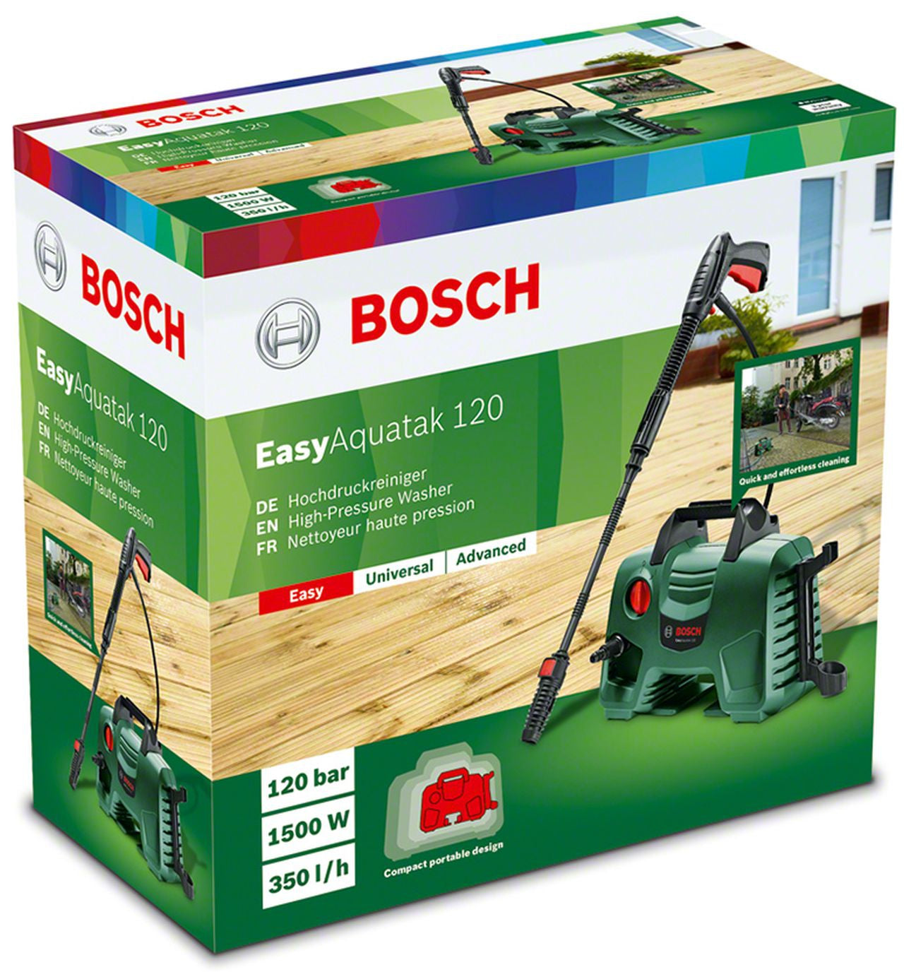 Bosch - 1500W EasyAquatak 120 High Pressure Washer - Wholesales Supply
