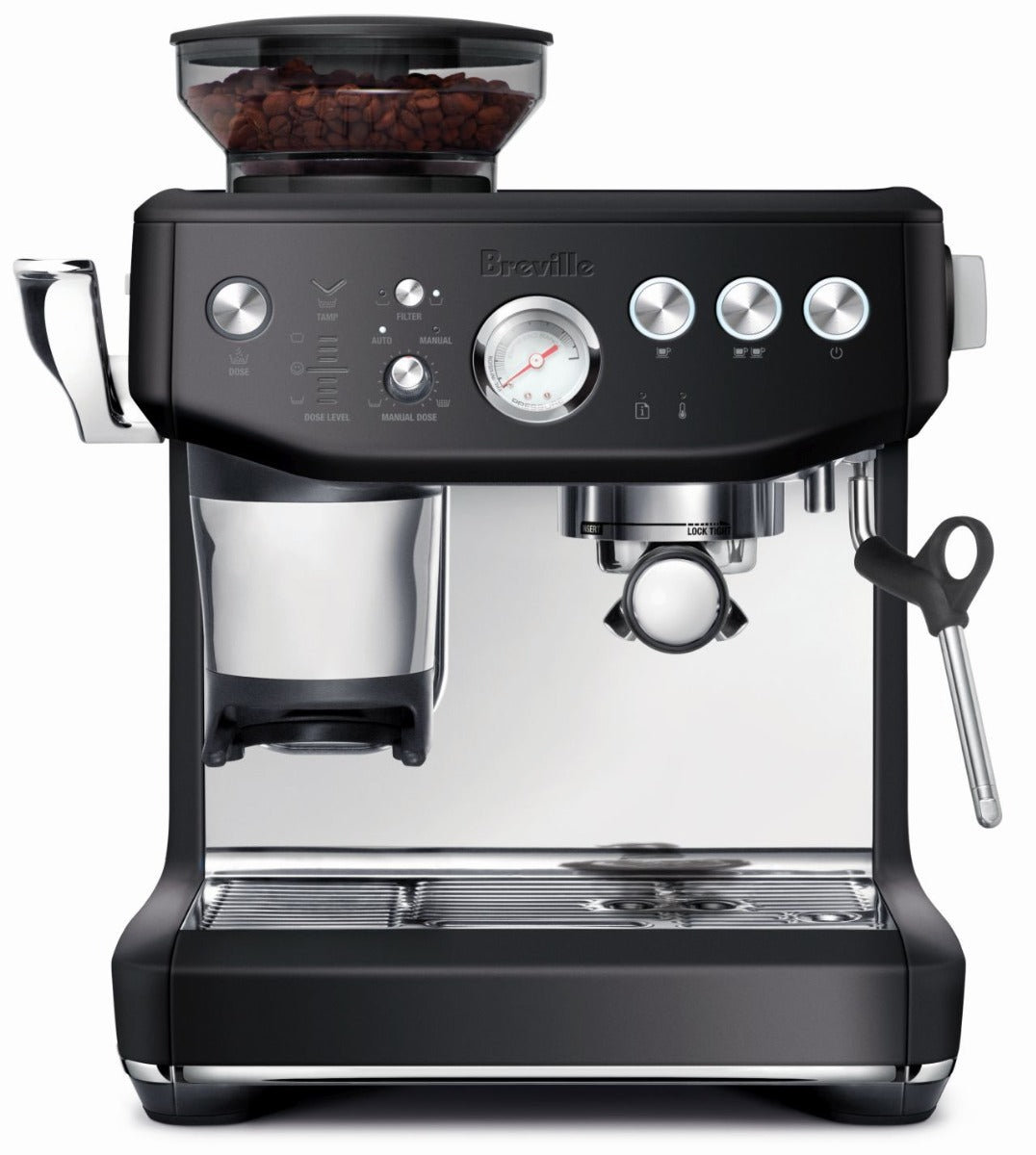 Breville - Barista Express Impress Assisted Tamping Coffee Machine - Black Truffle - Wholesales Supply