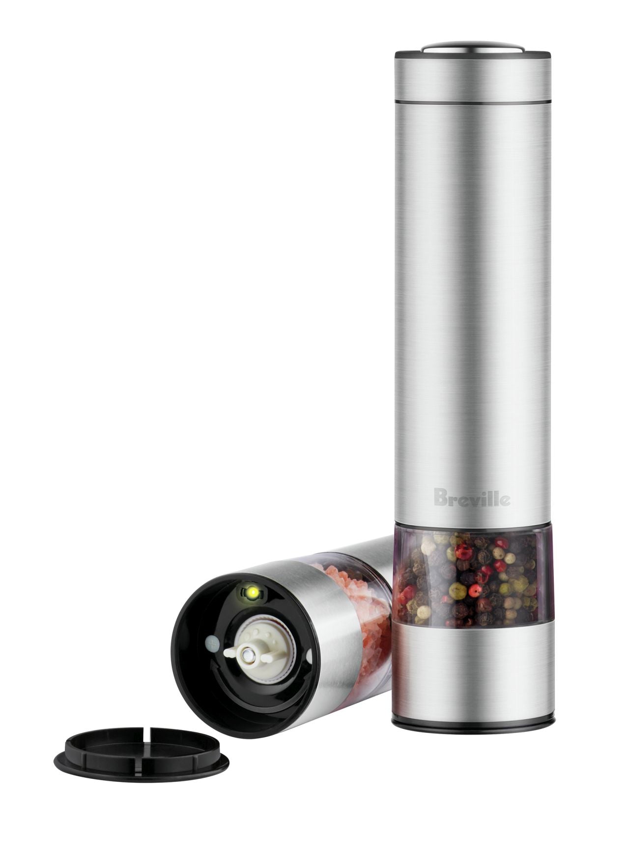 Breville - The Salt & Pepper Mills - Brushed Stainless Steel - Wholesales Supply