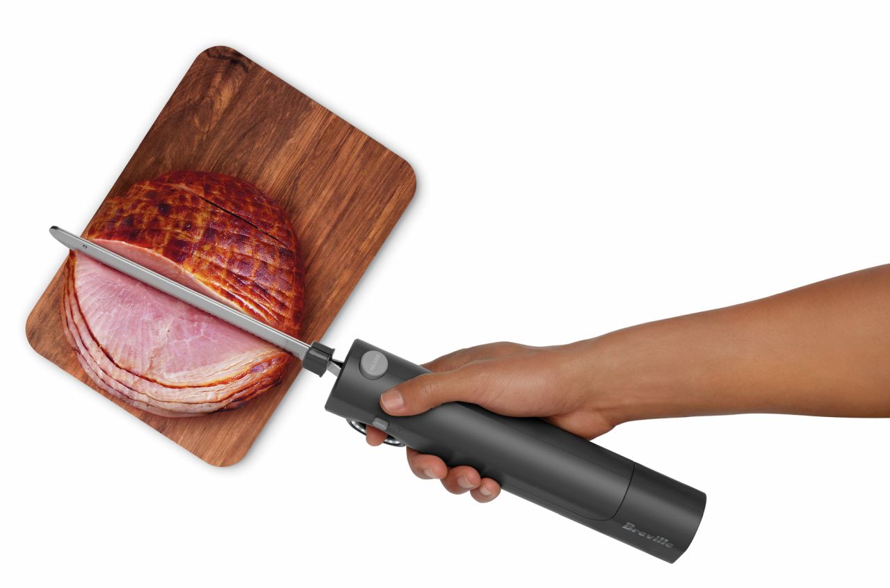 Breville - the Slice n' Carve Cordless Electric Knife - Grey - Wholesales Supply